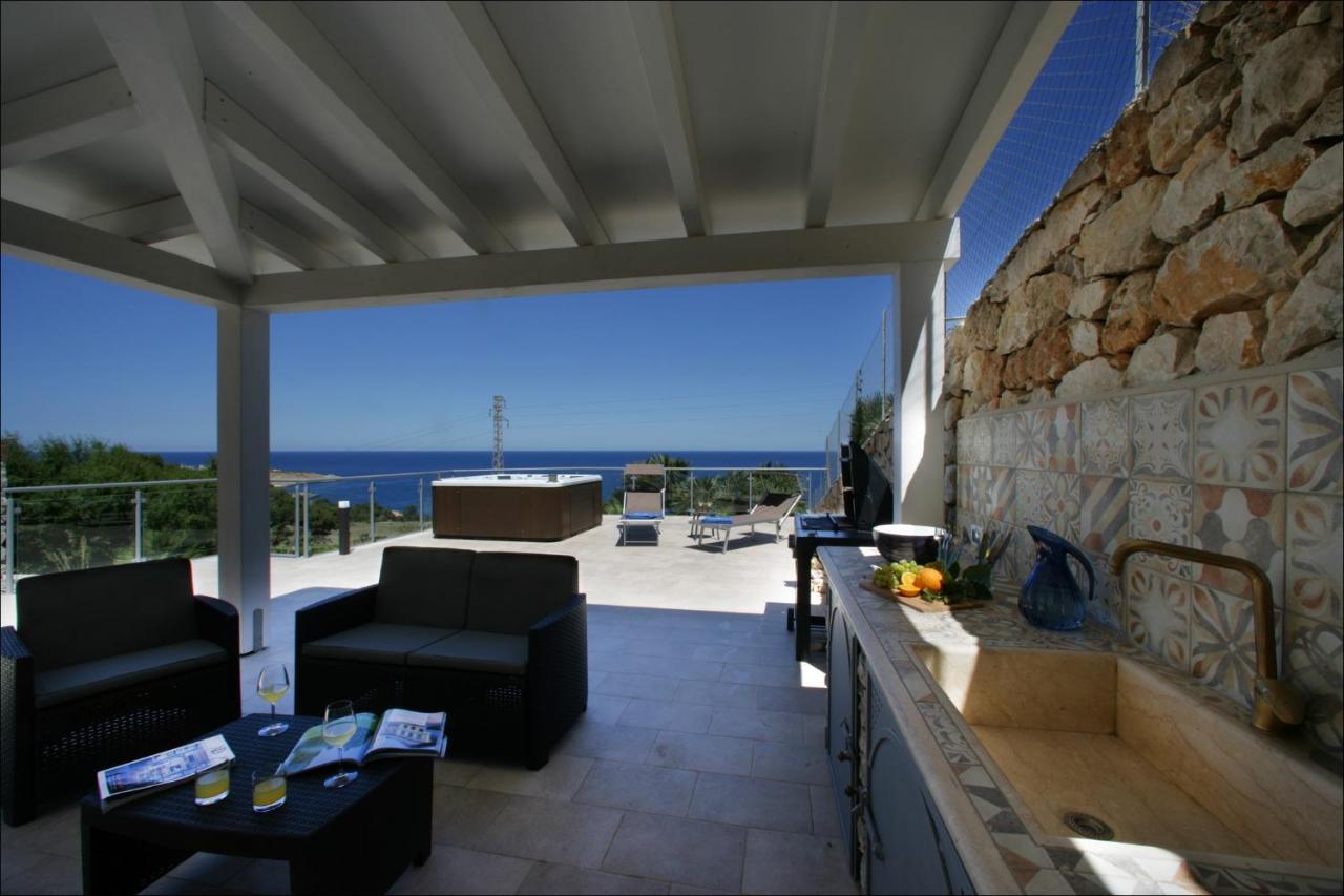 Villa Antonia - Vasca Idromassaggio Terrazza Vista Mare Сан Вито ло Капо Екстериор снимка